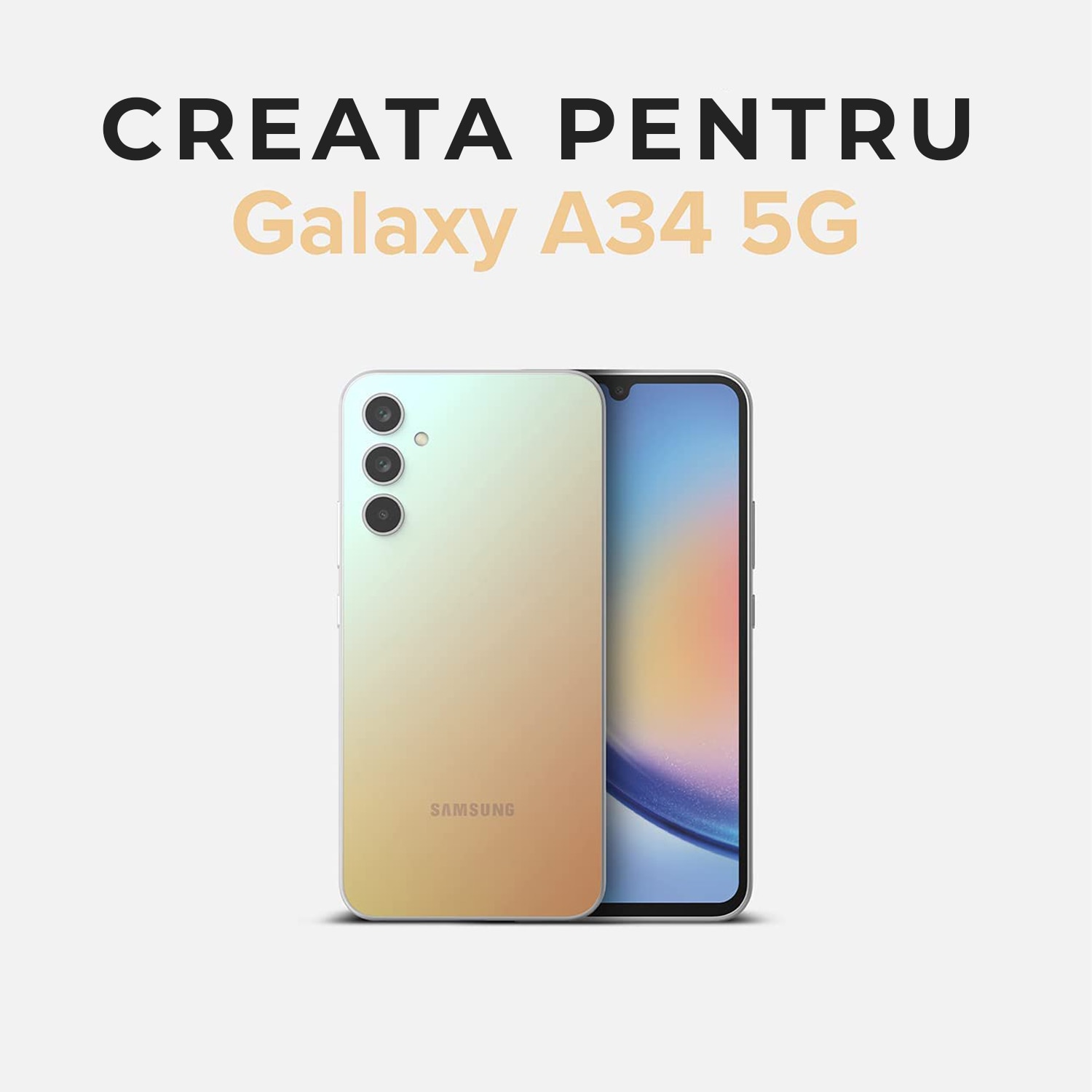 Husa pentru Samsung A55 5G Daden® transparenta, Camera Protection, TPU Anti Soc, Ultra Slim