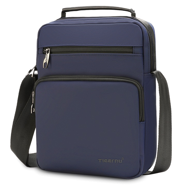 Váll- vagy melltáska 9,7", Tigernu, 27x20,5x7 cm, kék