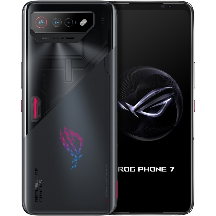 ASUS ROG Phone 7 mobiltelefon, Dual SIM, 12GB RAM, 256GB, 5G, fekete