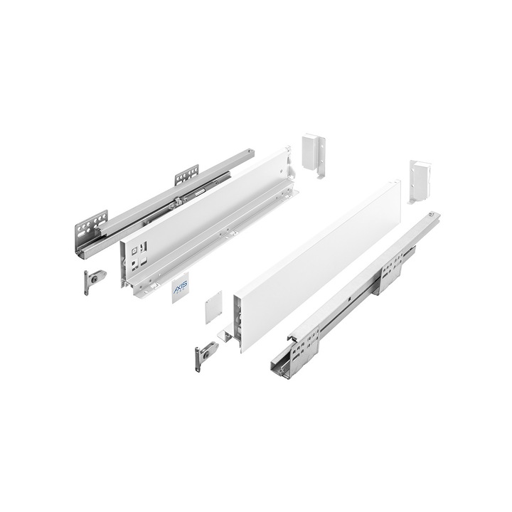 Sertar, GTV, Axis Pro, Low, H86 400 mm, alb