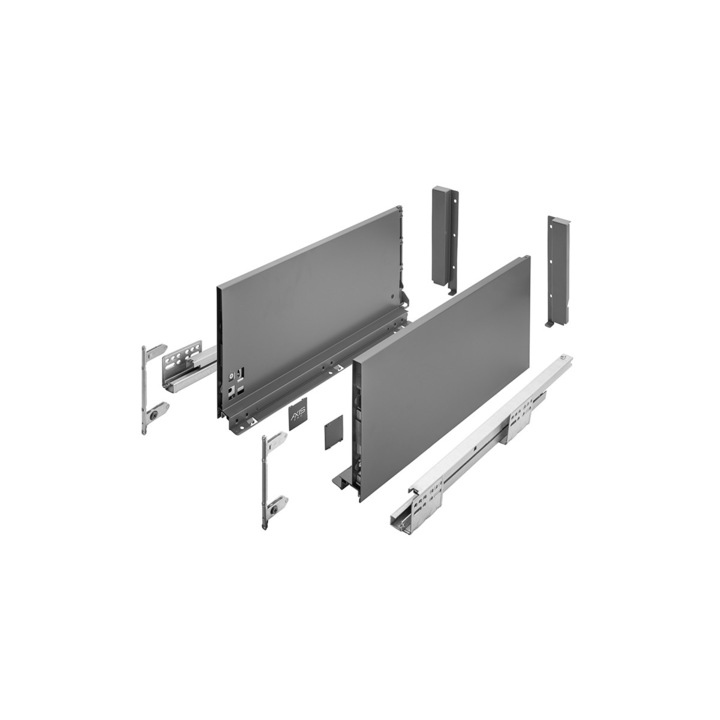 Sertar, GTV, Axis Pro, Very High, H199 350 mm, Antracit