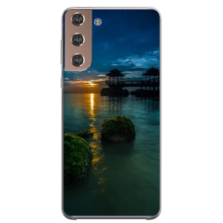 Husa personalizata HQPrint pentru Samsung Galaxy S22 Plus, model Nice View #1, multicolor, S1D1M0060