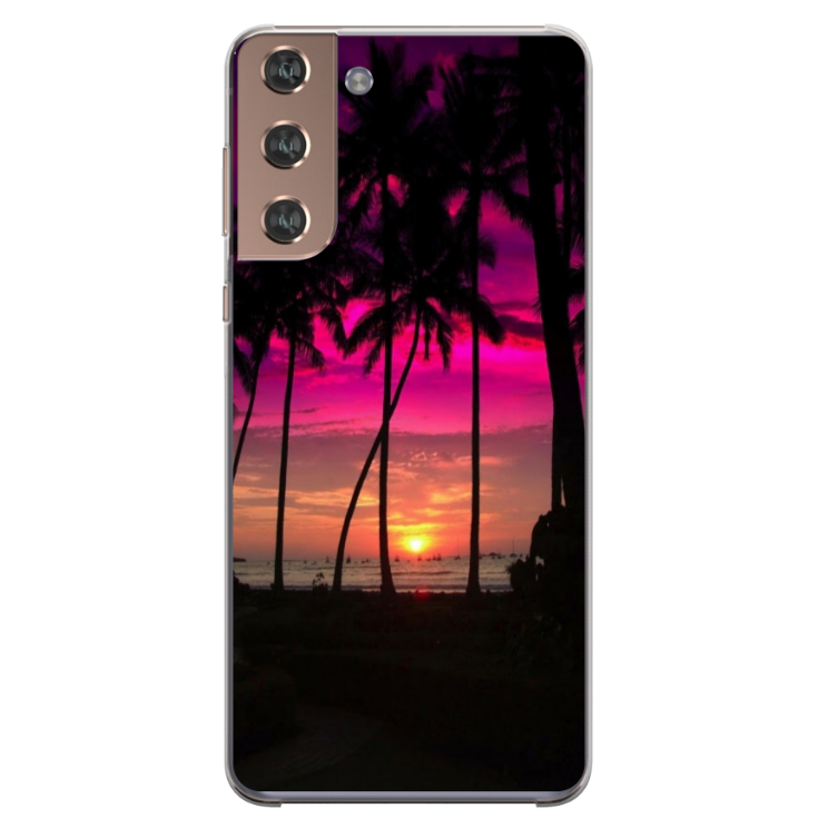 Husa personalizata HQPrint pentru Samsung Galaxy S22 Plus, model Beach View #1, multicolor, S1D1M0136