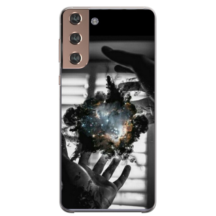 Husa personalizata HQPrint pentru Samsung Galaxy S22, model Dark Magic, multicolor, S1D1M0020