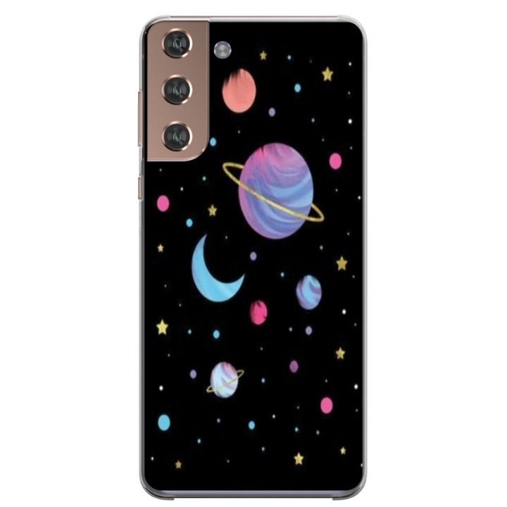 Husa personalizata HQPrint pentru Samsung Galaxy S22 Plus, model Colorful #6, multicolor, S1D1M0311