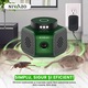 Aparat cu ultrasunete anti-soareci Nivazo UR02, 4 moduri functionare, acoperire 360, lumina stroboscopica, 3 difuzoare, verde