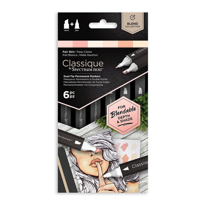 Двувърхи маркери Classique Spectrum Noir Fair Skin