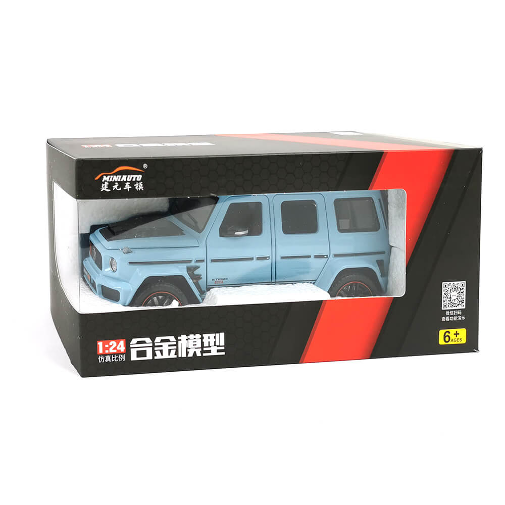 Метален джип Mercedes G-class Brabus, Със звук и светлини, Син - eMAG.bg