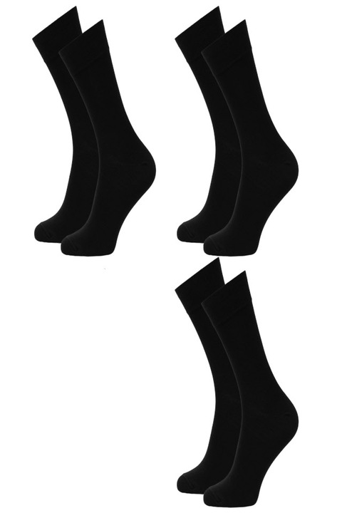 Set 3 perechi sosete lungi, Sokko, Negru