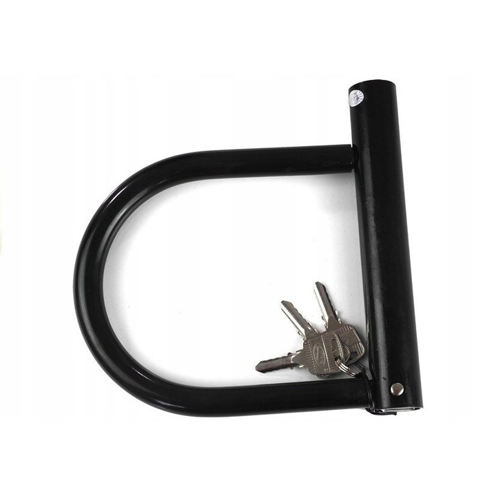 Antifurt bicicleta, Inna marka, Otel/PVC, 20 cm, 3 chei, Negru