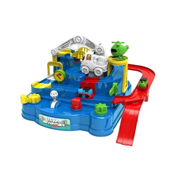 Joc cursa de masini, ChRLD, Plastic, Multicolor