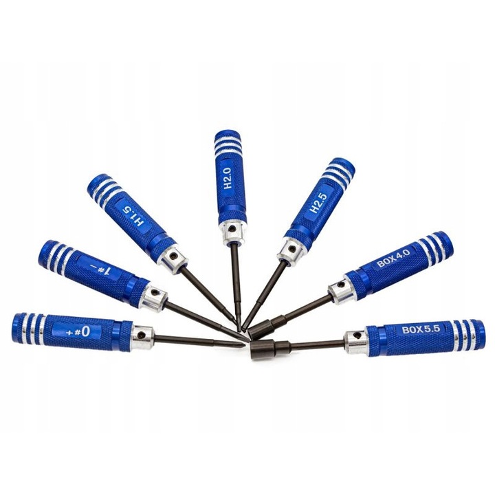 Set 7 surubelnite, Philips, Metal, Albastru