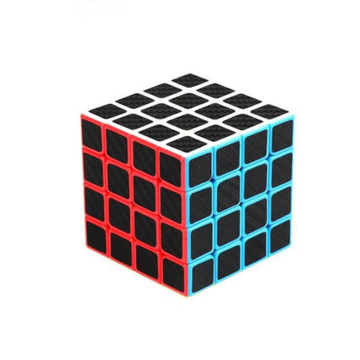Rubik-kocka varázskocka MoYu Meilong, szénszálas textúra, 4x4, MF8826T, Meilong 4