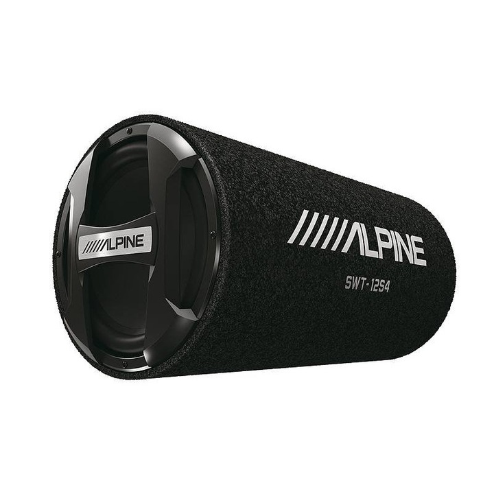 Subwoofer bass, Alpine, 300W, 4 ohmi, Negru