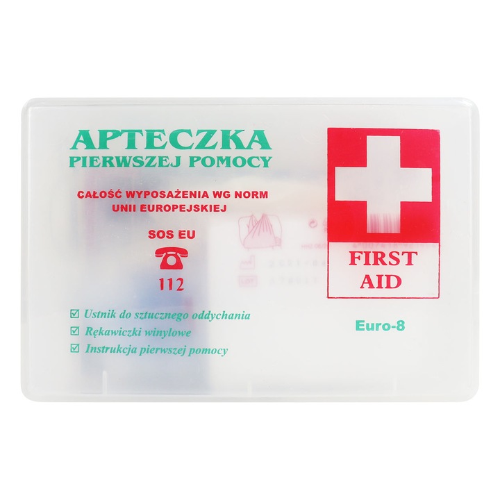 Медицинска аптечка Тип Б Евро-8, прозрачна
