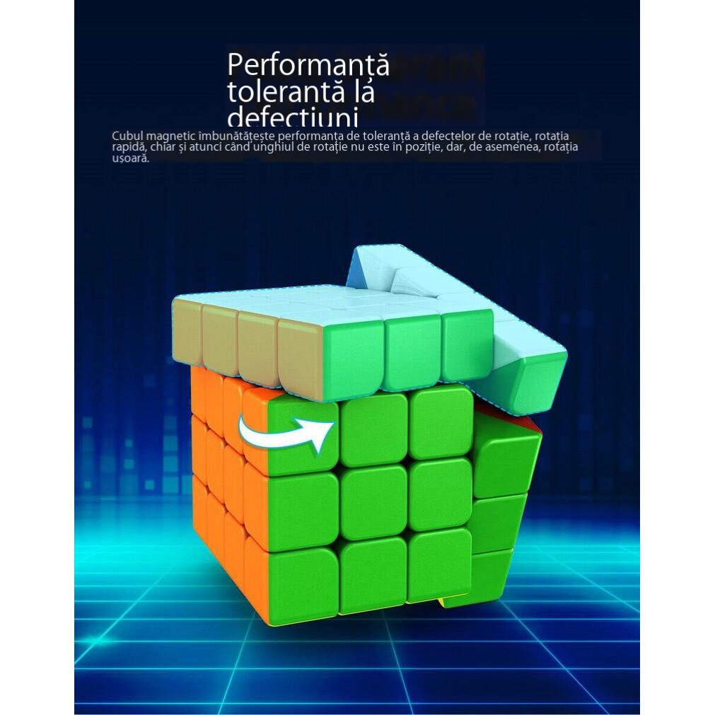 Cub Rubik Magic Cube MoYu 2020 Magnetic RS4M, Professional, 4x4, MF8891 ...