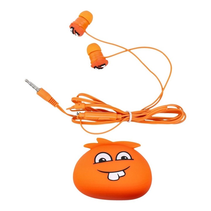 Аудио слушалки Jellie Monster, YLFS-01, Orange, Жак 3.5 мм, Микрофон, Оранжев