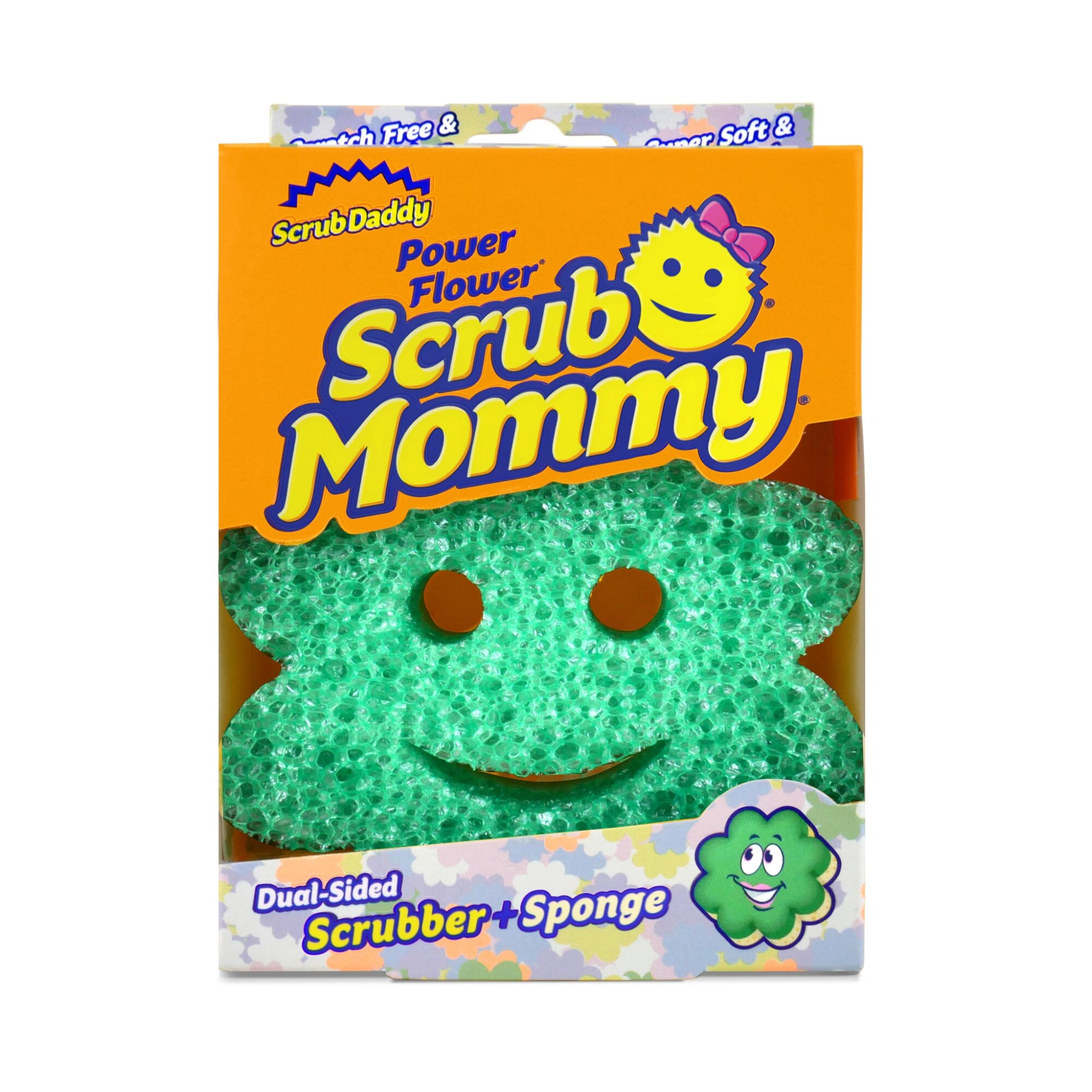 Burete Scrub Daddy Scrub Mommy Cat, cu Suprafata Dubla, De Curatat Fara  Zgarieturi, 10 x 10 cm 