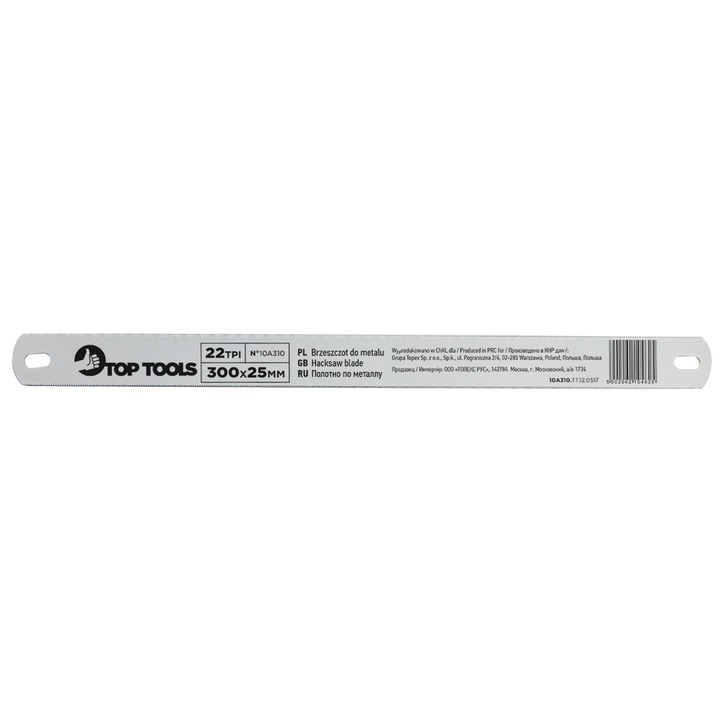 Panza de ferastrau pentru metal Top Tool, dubla, 300 x 25 mm