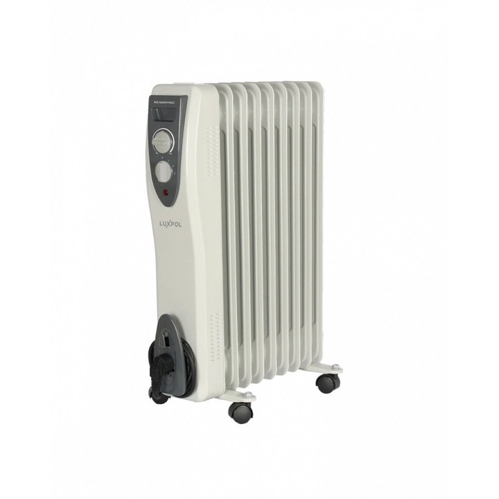 Radiator cu ulei LGO-9, Luxpol, 2000W, Alb