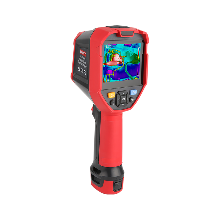 Термокамера UNI-T, MIE0475, TFT LCD екран, 640x480px, Wi-Fi, IP54 водоустойчив, червен/черен
