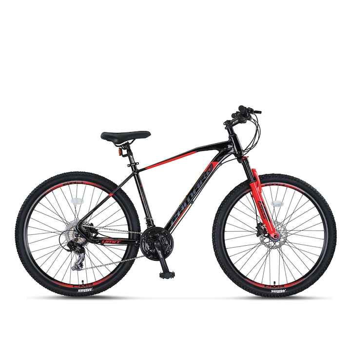 Велосипед Umit Camaro Hydraulic MTB, колело 27.5", алуминиева рамка 16", цвят черен/червен