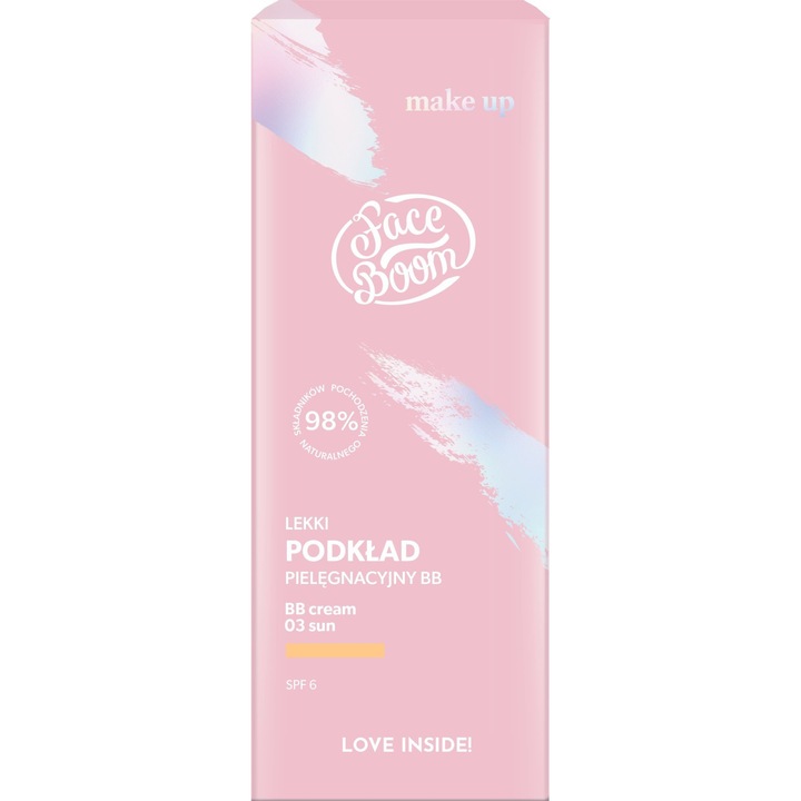 Fond de ten, Face Boom Make-Up, Light BB, 30 g