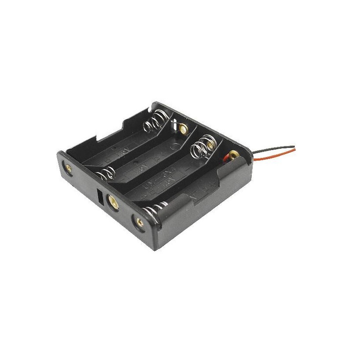 Kosár 4xAA elemnek, lapos. /10 db.