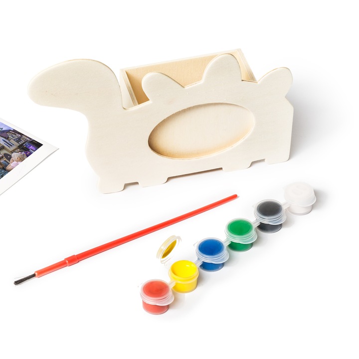 Фото рамка за рисуване Динозавър Дърво Бежово