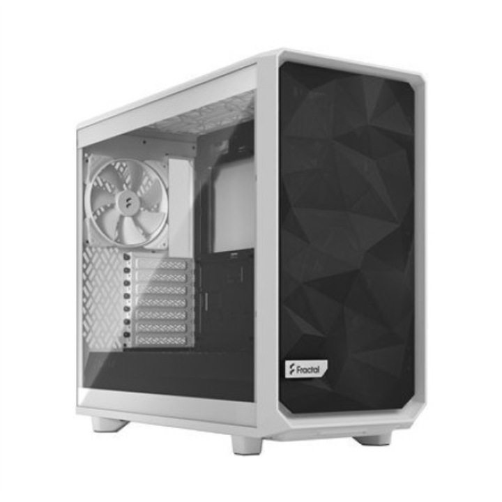 Fractal Design Meshify 2 Lite TG Clear White, E-ATX, включено захранване