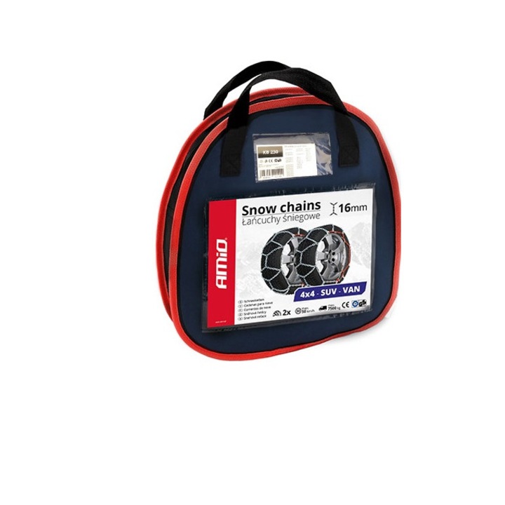 Hólánc, Amio, 16 mm 4x4 KB-230