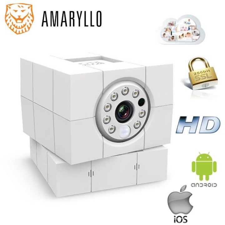 Камера, AMARYLLO, iCam, Plus HD 360, Alba