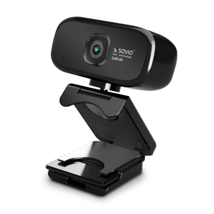 Webcam, Savio, USB HD, CAK-03, Negru
