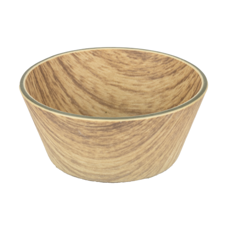 Bol sos rotund WILLOW BUFFET, D7xh3cm, aspect lemn