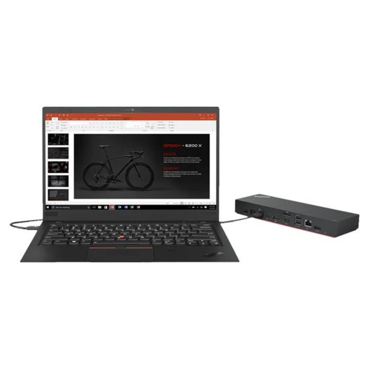 Power Dock, Lenovo, Univerzális, 8K/30Hz, 4K/60Hz, Fekete