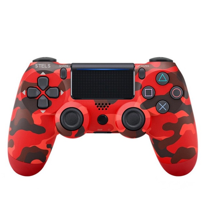 STELS vezeték nélküli kontroller, joystick, Playstation 4, Red Camo