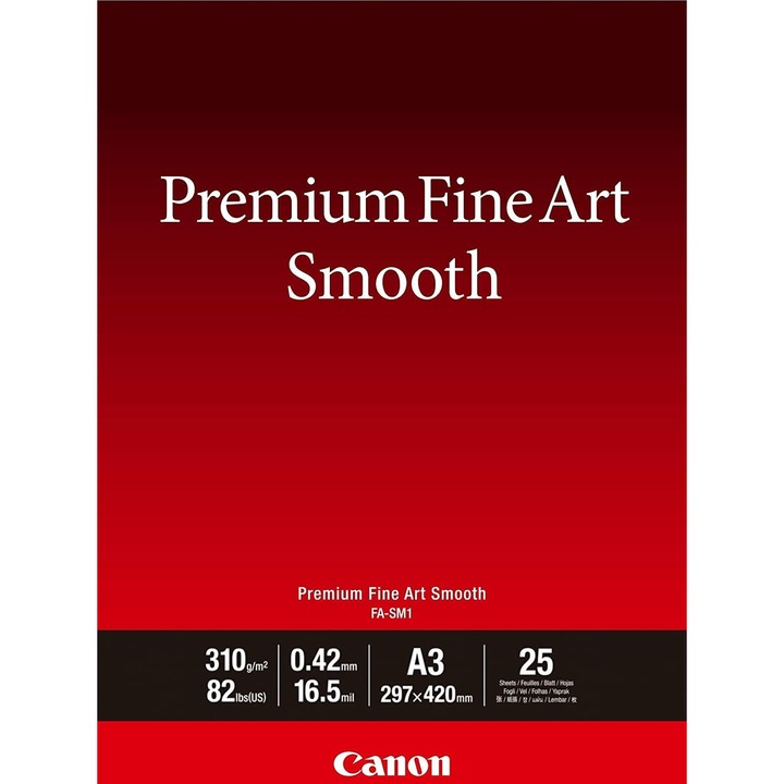 Canon Premium FineArt Smooth A3 fotópapír, fehér, 25 lap
