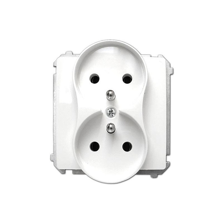 2x гнездо модул със заземяване, BMGZ2M.01/11.