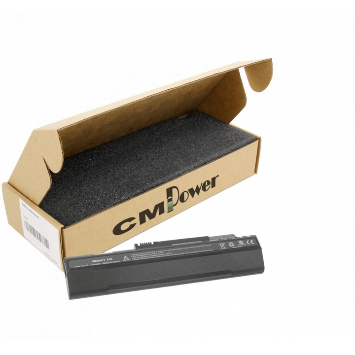 Baterie laptop CM Power compatibila cu Acer D150, D250 UM08A72, UM08A73, BT.00303.008, BT.00303.009