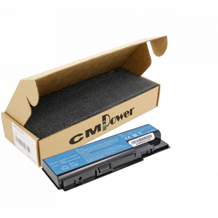 Батерия за лаптоп CM Power съвместим с Acer Aspire 5520 5920 AS07B31 AS07B32 AS07B41