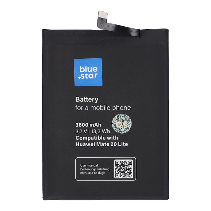 Батерия за Huawei Mate 20 Lite/P10 Plus/Honor View 10, Bluestar, Черна