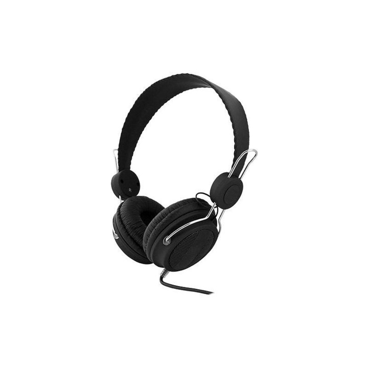 Audio fejhallgató, LTC, Mini Jack 3,5 mm, fekete