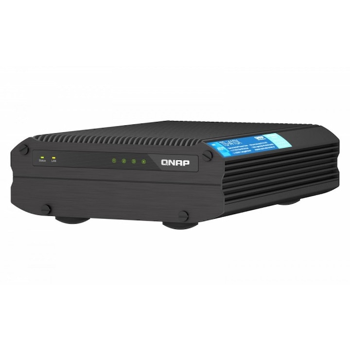 NAS сървър без вентилатор, QNAP, TS-i410X-8G, с 4 2,5-инчови отделения