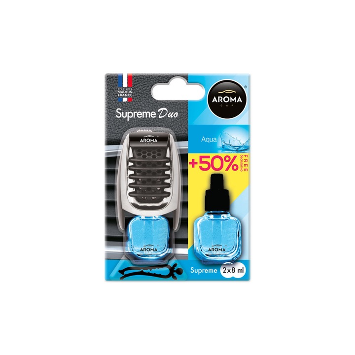 Set Odorizant auto+rezerva cu intensitate reglabila, Aqua