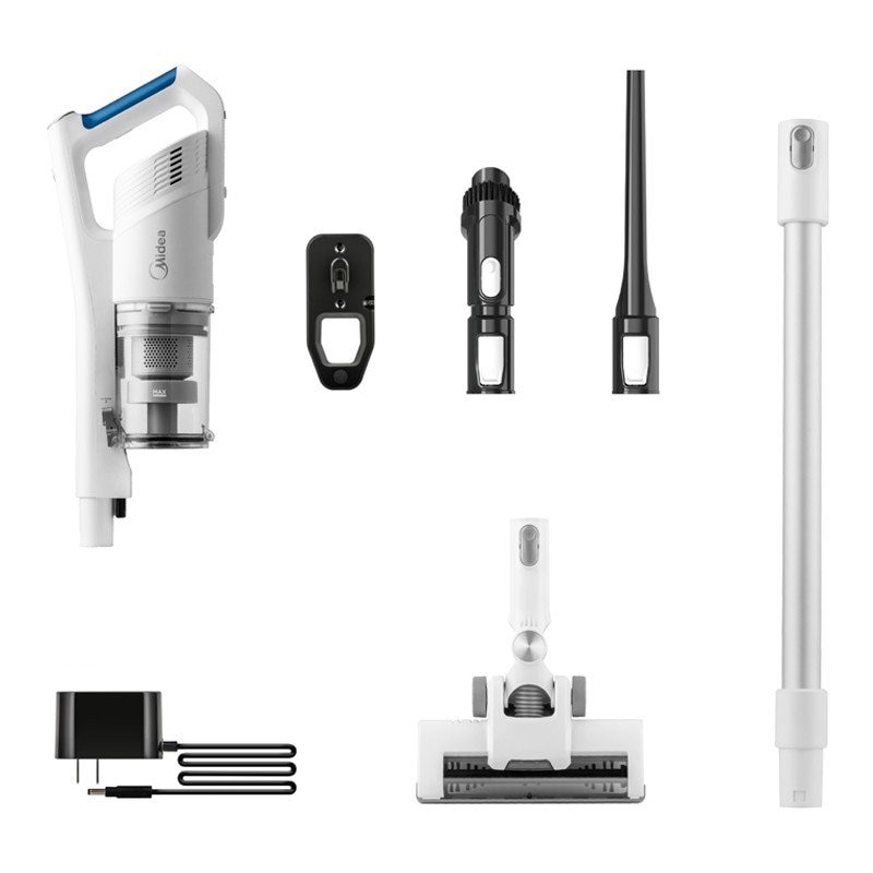 Aspirator vertical, Midea, 0.45l, Autonomie 45 min, 150W, Alb