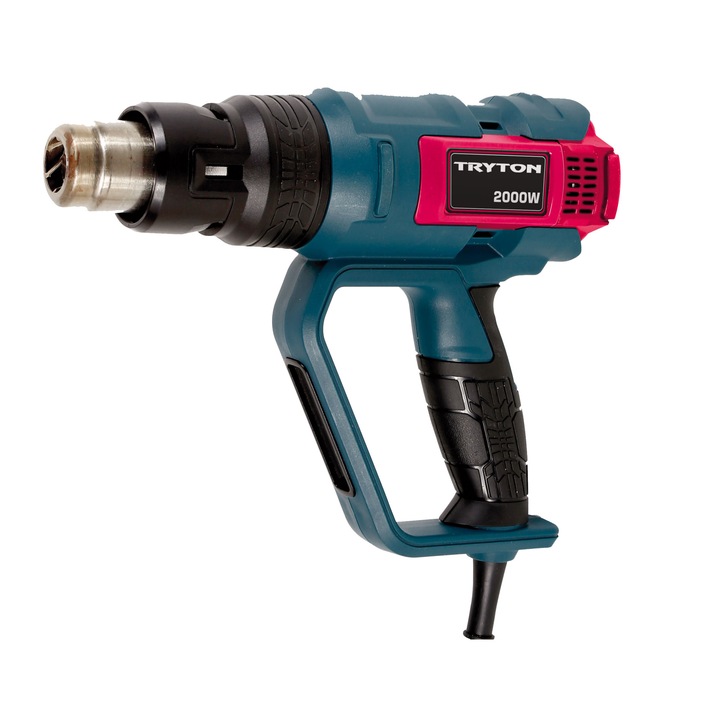 Elektromos ragasztópisztoly, Tryton, 2000 W, LCD kijelző, 3 m, többszínű