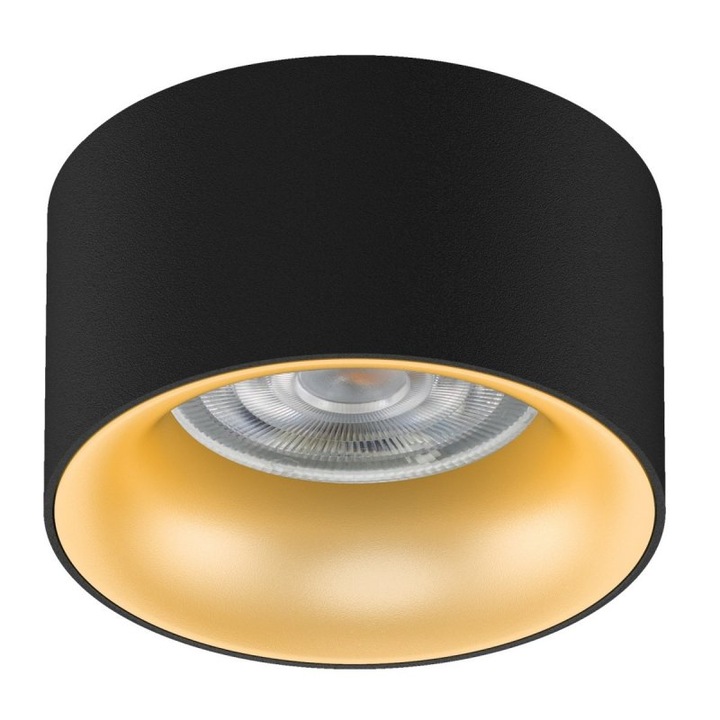 Lampa incasabila GU5.3 MCE457 B/G Negru si auriu