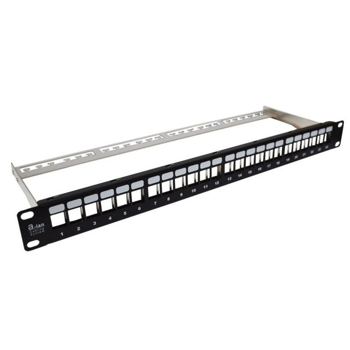 Коригиращ панел, 24 порта, 1U, Modular, Alantec