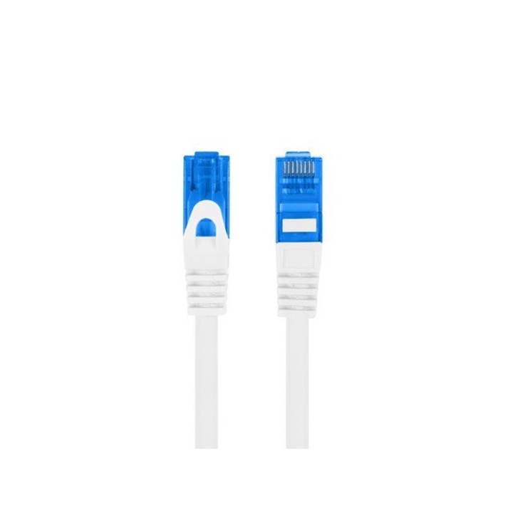 Мрежов кабел, Lanberg, RJ45, CAT6a, 3 м, Бял