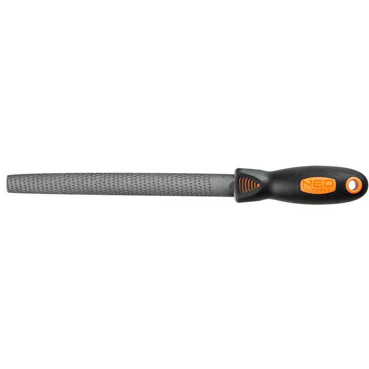 Pila pentru lemn semirotunda, maner ergonomic, 20 cm, Otel, Neo Tools